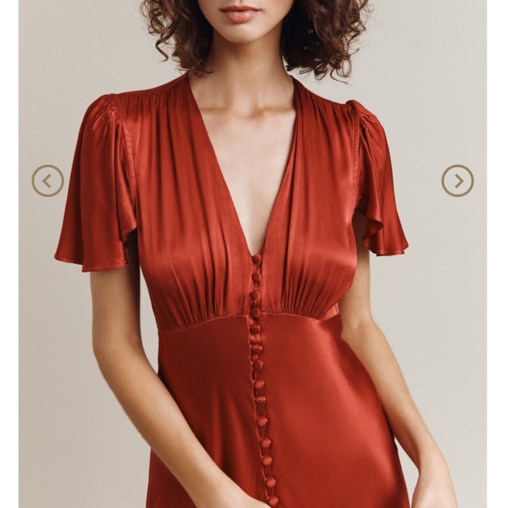 Ghost London Delphine Satin Maxi Dress